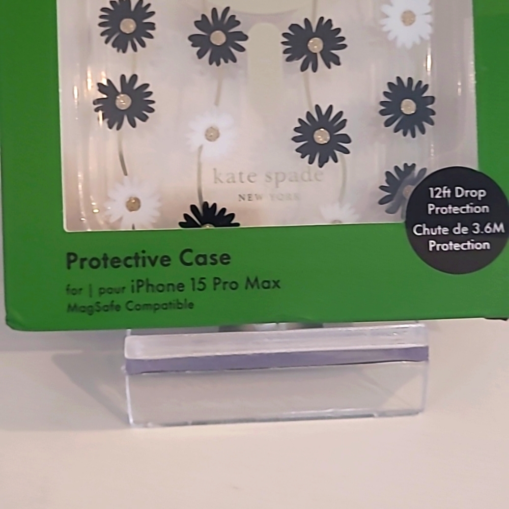 Kate Spade Daisy Protective Case iPhone 15 Pro Max - Picture 2 of 3